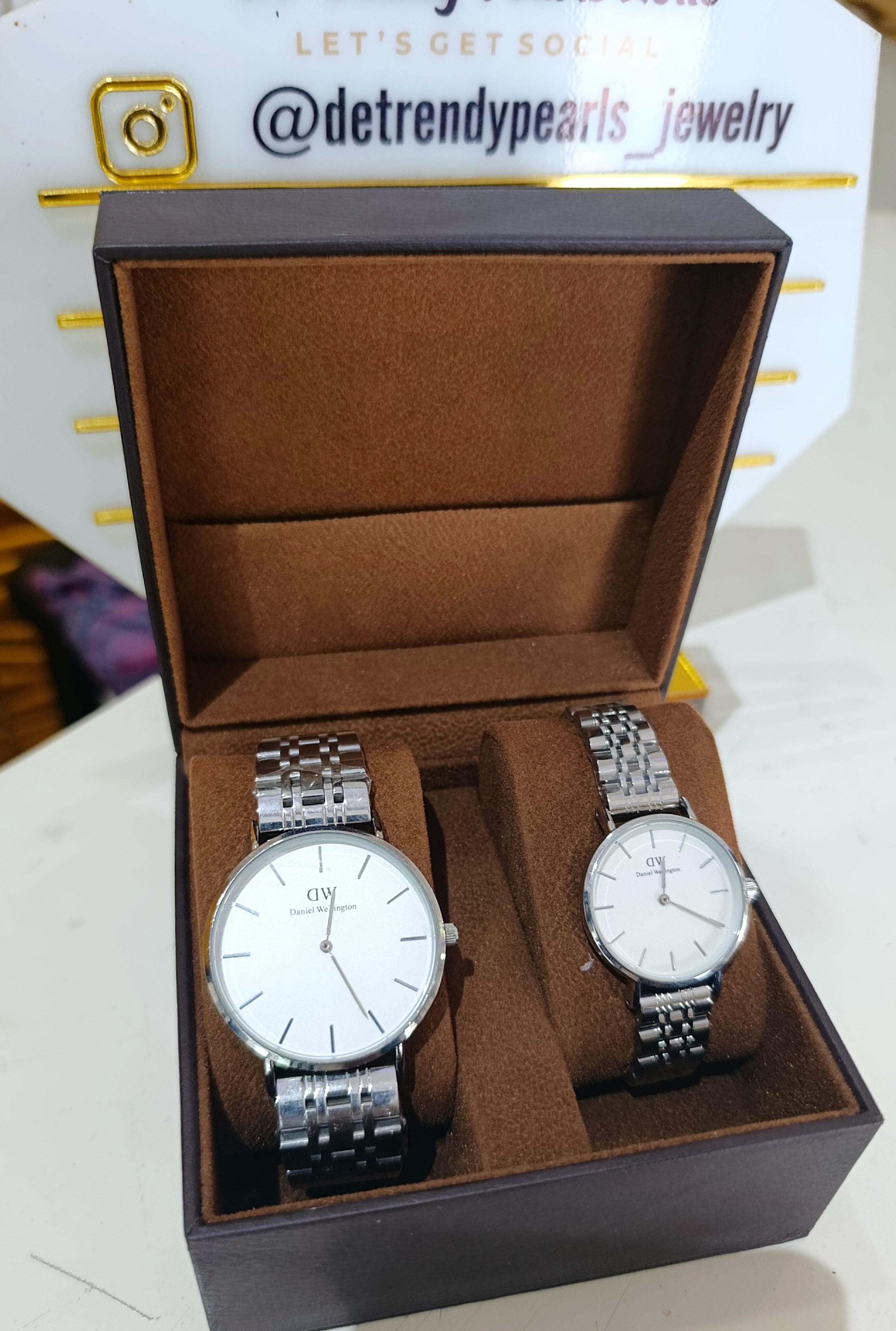 DW watch silver(couple)
