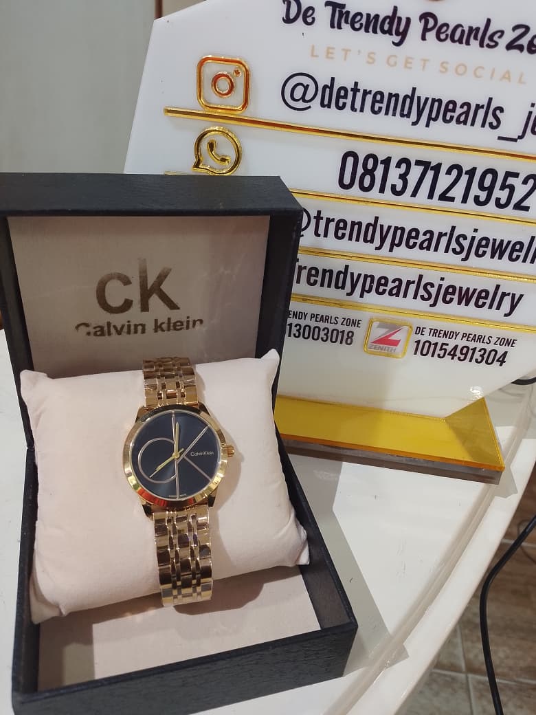 gold ck watch