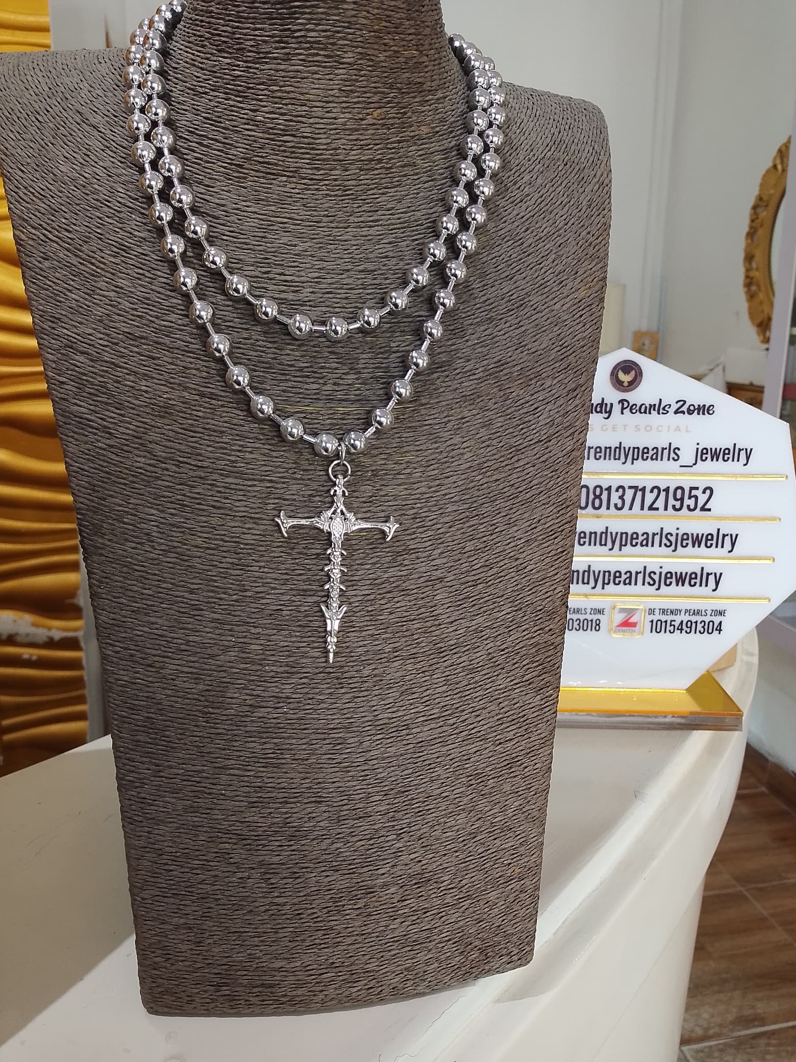 CROSS SILVER LONG CHAIN